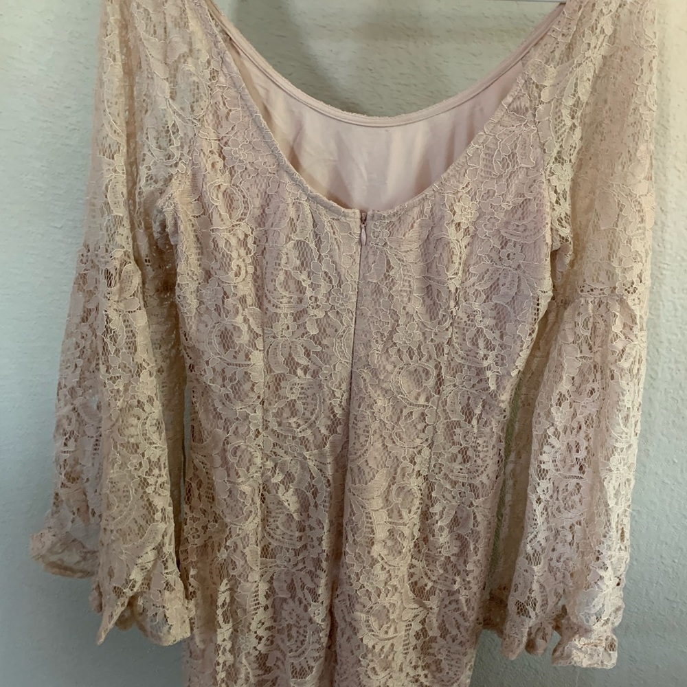 Laced midi dress